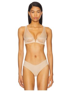 Commando Chic Mesh Plunge Underwire Bra - Orange
