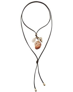 Eliou Area Charm Wrap Necklace En - Bleu