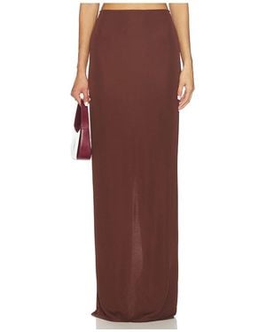 The New Arrivals Ilkyaz Ozel Zada Jersey Skirt - Brown