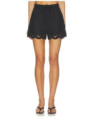 Sanctuary Almost There Linen Shorts - Black