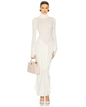 Helsa Oakleigh Maxi Knit Dress - White