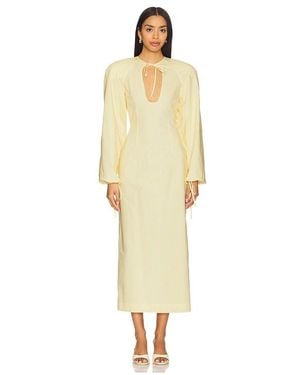 ROWEN ROSE Maxikleid Mit Tropfenausschnitt - Mehrfarbig