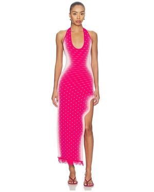 Ph5 Noah Halter Neck Long Dress - Pink