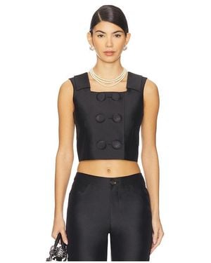 ShuShu/Tong Square Neck Sleeveless Top - Black