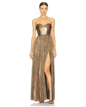 Bronx and Banco Florence Strapless Gown - Metallic