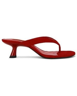 Simon Miller Suede Beep Thong - Red
