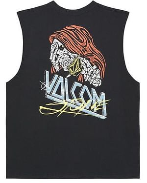 Volcom Ärmelloses Shirt Dropped This - Schwarz