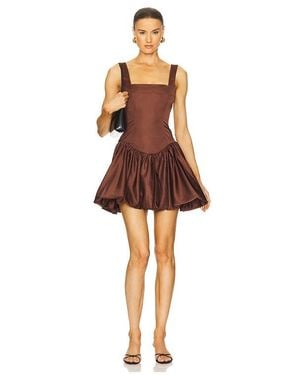 WeWoreWhat Bubble Skirt Corset Mini - Brown