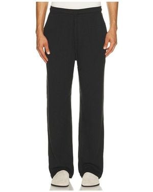 Skims Waffle Straight Leg Pant - Black