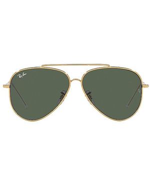 Ray-Ban Reverse 飛行士 - グリーン