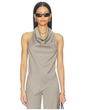 St. Agni Wool Cowl Backless Top - Natural