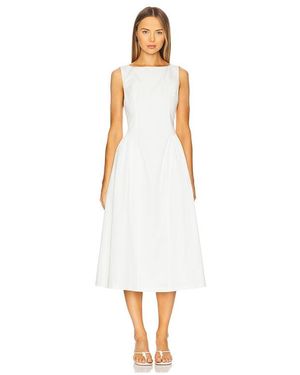 Elodie the Label Lennon Poplin Dress - White