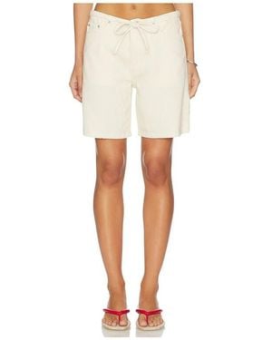 DL1961 Sienna Aura Relaxed Low Slung Denim Shorts - Natural