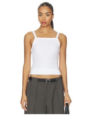 Leset Nando Square Neck Tank - White