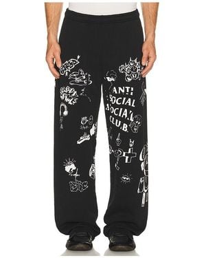 ANTI SOCIAL SOCIAL CLUB Illustrated Sweats - Black
