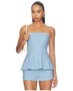Lovers + Friends Aviana Top - Blue