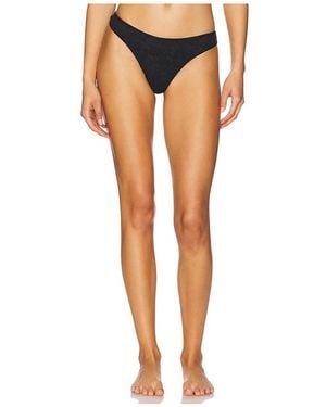 Eberjey Recycled Lace Thong - Black