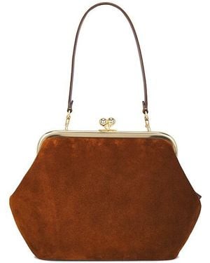 COACH Kisslock Frame 27 Bag - Brown