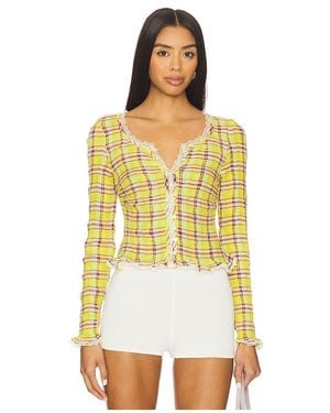 Free People X Revolve Elliot Smocked Top - Yellow