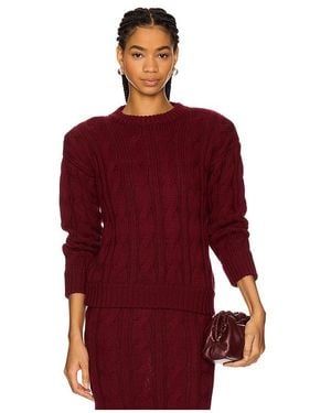 ROWEN ROSE Jersey En Color Burgundy Talla (También En M) - Rojo