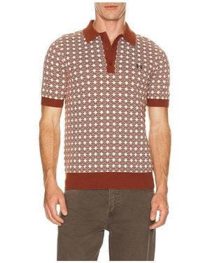 Fred Perry CHEMISE FLORAL en Red - Multicolore