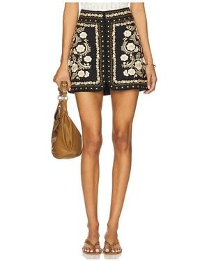 Spell Minifalda Remi En Color Negro Talla (También En S, Xs)