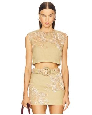 Hemant & Nandita Crop-Top - Natur