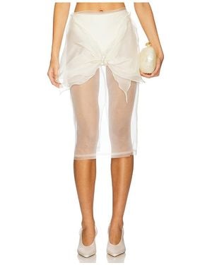 Milkwhite Falda En Color Blanco Talla (También En M, S, Xs)