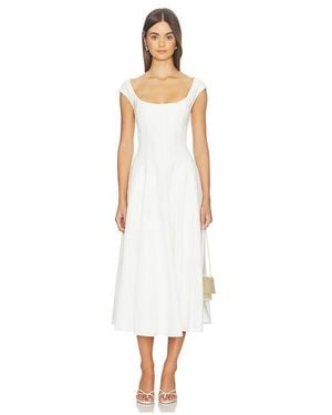 GUIZIO Leila Twill Dress - White