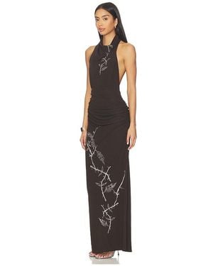 Juliet Johnstone Dahlia Rhinestone Halter Gown - Multicolour