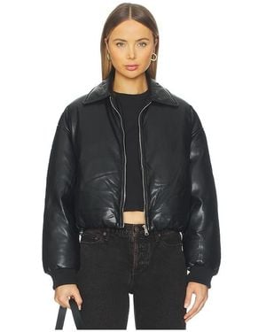 superdown Sanja Faux Leather Jacket - Black