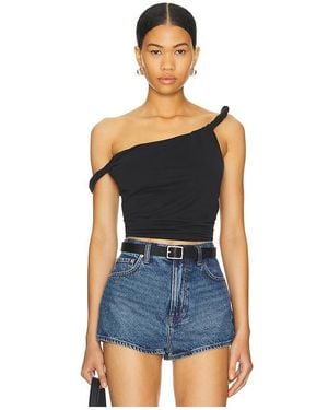 GOOD AMERICAN Twist Tee - Blue