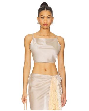 Milkwhite Top En Color Gris Talla (También En S, M, Xl) - Neutro
