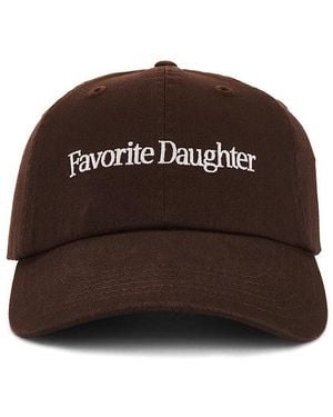 FAVORITE DAUGHTER Classic Logo ベースボールハット - ブラウン