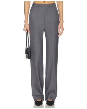 AEXAE Twill Pleated Straight Leg Trouser - Black