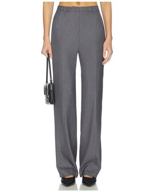 AEXAE Twill Pleated Straight Leg Trouser - Black