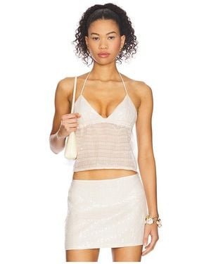 superdown Chantel Halter Top - White