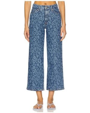 GOOD AMERICAN Good Waist Cropped Palazo - Blue