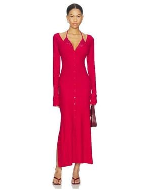 Vaillant Cardigan-Kleid - Rot