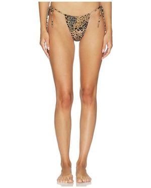 Skims Classic Swim Medallion Tie Side Bikini Bottom - White
