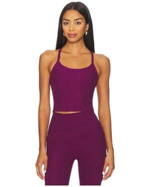 Beyond Yoga Slim Racerback タンクトップ - パープル