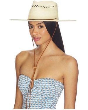 Brixton Beck Straw Rancher Hat - Blue
