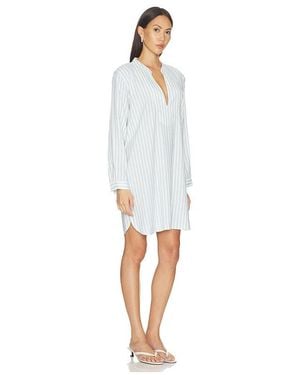 Seafolly Stripe Boxy Mini Dress - White