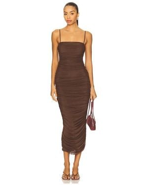 AFRM Hazel Midi Dress - Brown