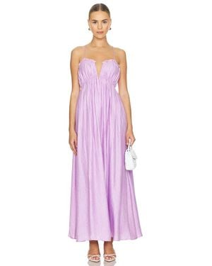 Line & Dot Maxivestido Lylac En Color Morado Talla En