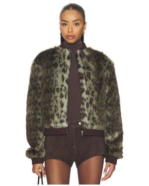 Unreal Fur Foliage Jacket - Black