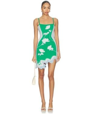 Ph5 Vestido Lyndon Wavy Mini En Color Verde Talla (También En Xs, S, M, Xl)
