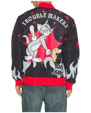 Reason Tom & Jerry Varsity Jacket - Red