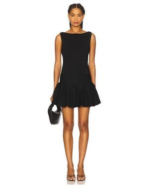 retroféte Strickkleid Audrina - Schwarz