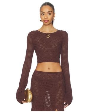 Devon Windsor Langärmeliges Shirt Erin - Braun